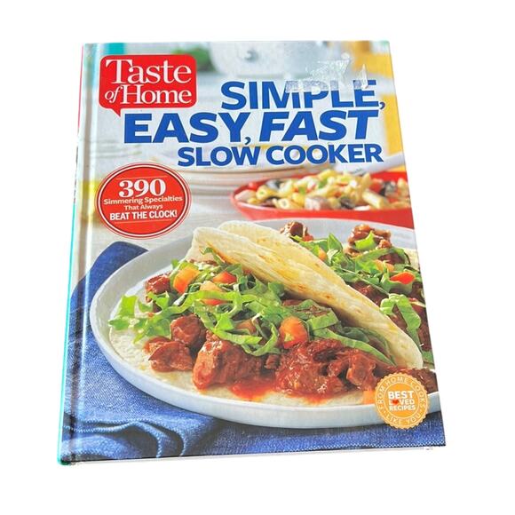 Taste of Home Simple Easy Fast Slow Cooker Cookbook Hardcover - Picture 1 of 5